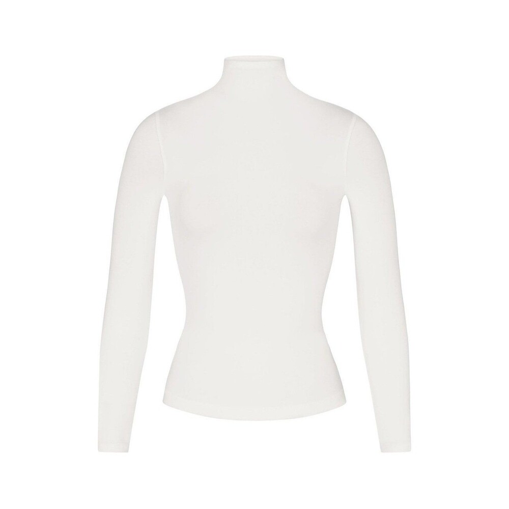 Skims Cotton Jersey Turtleneck t-shirt Marble